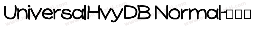 UniversalHvyDB Normal字体转换